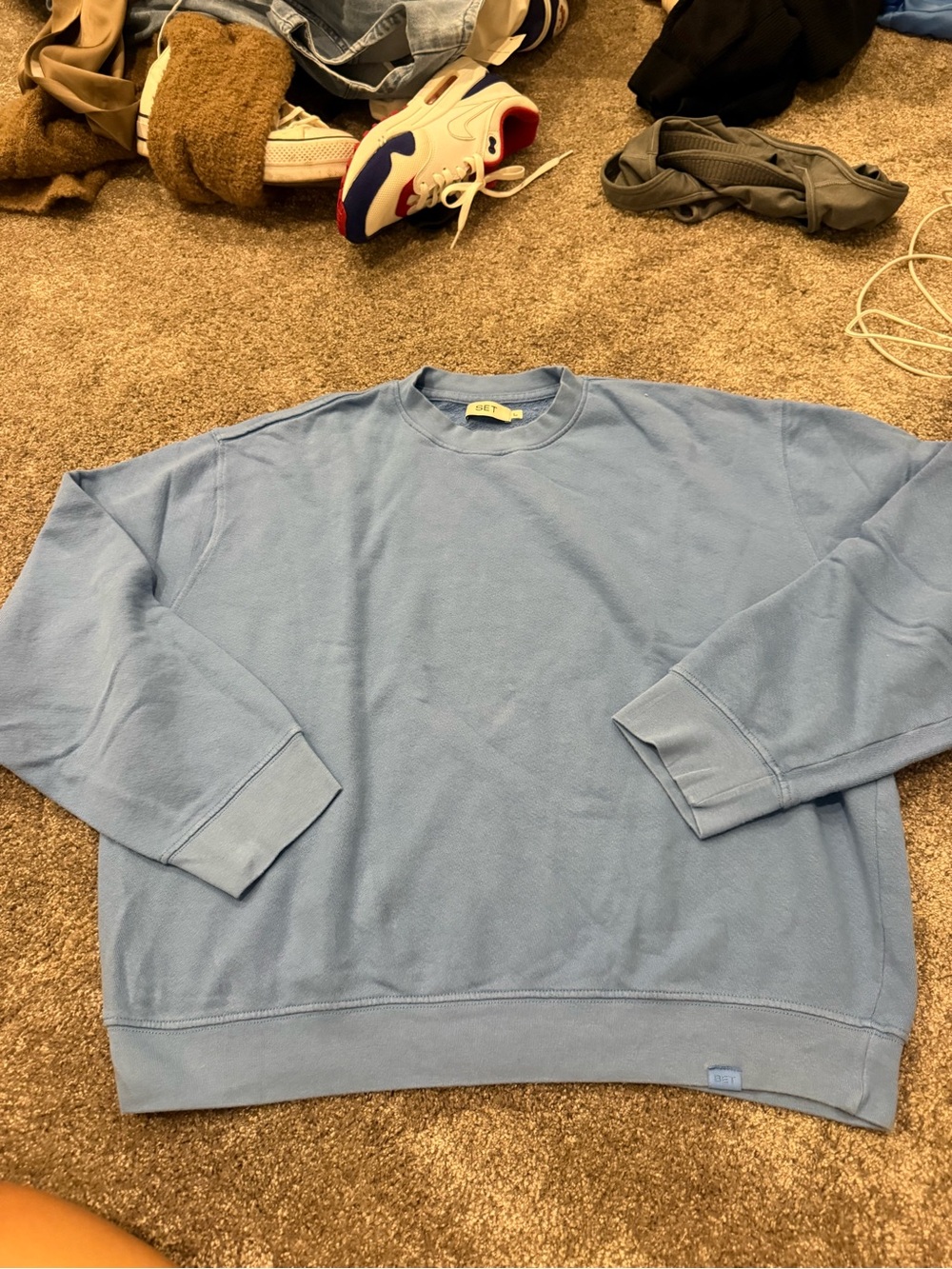 SET Active Light Blue Crewneck Sweater